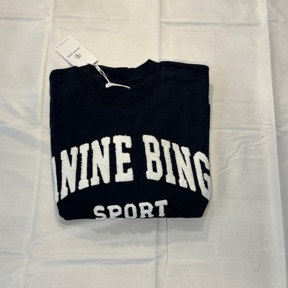 ANINE BING Sport Tyler Sweatshirt Pacific Blue 🌎 - Picture 2 of 3